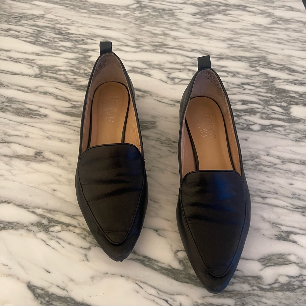 Franco Sarto Black Loafers